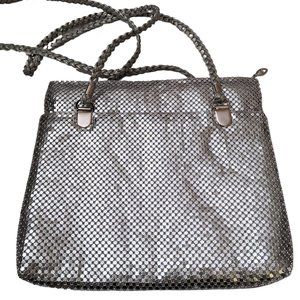 90s / Y2k Vintage Silver Chainmail Purse Chic Metallic